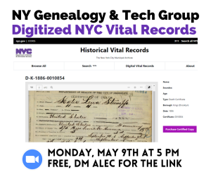 Digitized NYC Vital Records