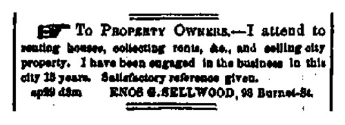 Enos G. Sellwood 1859