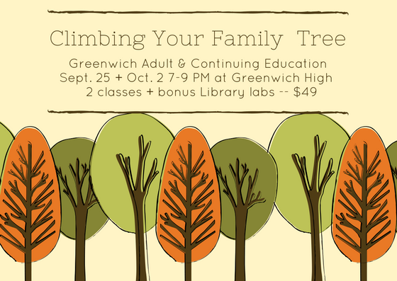 Family Tree Genealogy Course Greenwich, CT